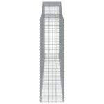 vidaXL Oblúkové gabiónové koše 3ks 400x50x160/180cm pozinkované železo – Obrázok 5