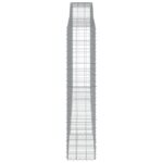 vidaXL Oblúkový gabionový kôš 2 ks 400x50x220/240cm pozinkované železo – Obrázok 5