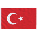 vidaXL Turecká vlajka a tyč 5,55 m hliník – Obrázok 4