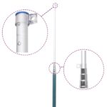 vidaXL Turecká vlajka a tyč 5,55 m hliník – Obrázok 5