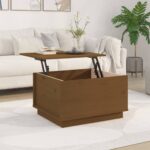 vidaXL Konferenčný stolík medovo-hnedý 60x50x35 cm borovicový masív – Obrázok 3