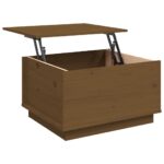 vidaXL Konferenčný stolík medovo-hnedý 60x50x35 cm borovicový masív – Obrázok 8