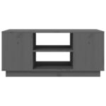 vidaXL Konferenčný stolík sivý 90x49x40,5 cm borovicový masív – Obrázok 5