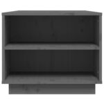 vidaXL Konferenčný stolík sivý 90x49x40,5 cm borovicový masív – Obrázok 6