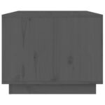 vidaXL Konferenčný stolík sivý 80x50x40 cm borovicový masív – Obrázok 6