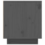 vidaXL TV skrinka sivá 110x35x40,5 cm masívna borovica – Obrázok 8