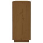 vidaXL Komoda medovohnedá 120x35x80 cm borovicový masív – Obrázok 7