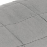 vidaXL Záťažová prikrývka šedá 235x290 cm 15 kg látka – Obrázok 4