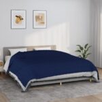 vidaXL Záťažová prikrývka modrá 220x260 cm 11 kg látka