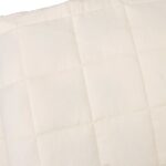 vidaXL Záťažová prikrývka bledokrémová 220x235 cm 15 kg látka – Obrázok 4