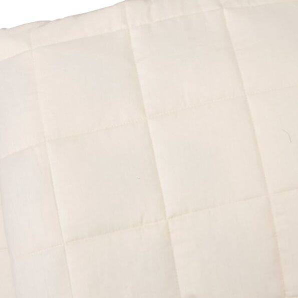 VXL8720845601317_g_en_hd_2.jpg vidaXL Záťažová prikrývka bledokrémová 220x235 cm 15 kg látka – Obrázok 4