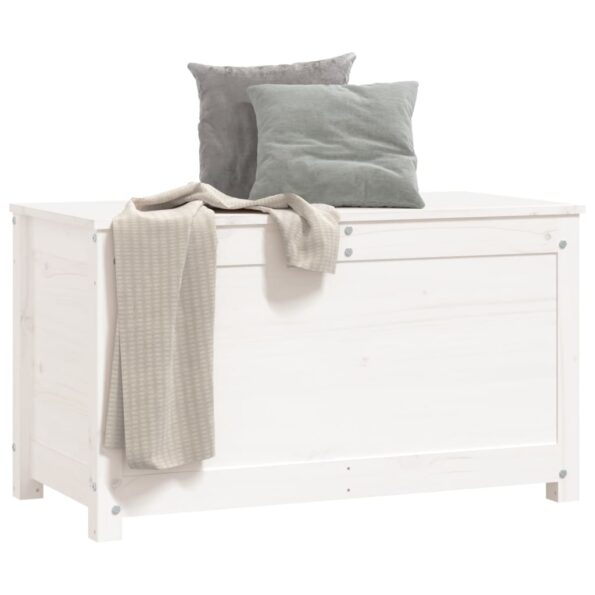 vidaXL Úložný box biely 80x40x45,5 cm masívna borovica – Obrázok 4