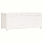 vidaXL Úložný box biely 110x50x45,5 cm masívna borovica – Obrázok 5