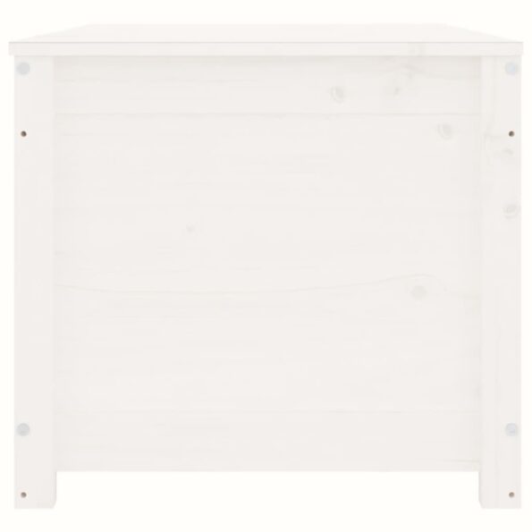 vidaXL Úložný box biely 110x50x45,5 cm masívna borovica – Obrázok 6