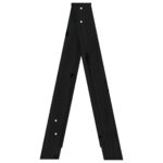 VidaXL Sedadlá 2 ks čierne 40x40x75 cm borovicový masív – Obrázok 7