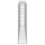 vidaXL Oblúkový gabionový kôš 400x30x140/160 cm pozinkované železo – Obrázok 4