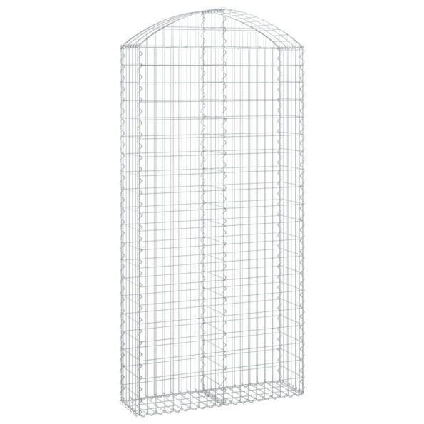 VXL8720845650933_a_en_hd_1.jpg vidaXL Oblúkový gabionový kôš 100x30x200/220 cm pozinkované železo – Obrázok 2