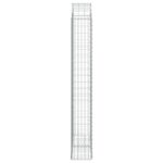 vidaXL Oblúkový gabionový kôš 100x30x200/220 cm pozinkované železo – Obrázok 4