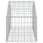 vidaXL Oblúkový gabionový kôš 100x50x40/60 cm pozinkované železo – Obrázok 4