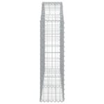 vidaXL Oblúkový gabionový kôš 150x30x100/120 cm pozinkované železo – Obrázok 4
