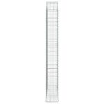 vidaXL Oblúkový gabionový kôš 150x30x220/240 cm pozinkované železo – Obrázok 4