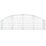 vidaXL Oblúkový gabionový kôš 200x50x40/60 cm pozinkované železo – Obrázok 3