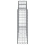 vidaXL Oblúkový gabionový kôš 200x30x100/120 cm pozinkované železo – Obrázok 4