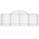 vidaXL Oblúkový gabionový kôš 200x50x60/80 cm pozinkované železo – Obrázok 3