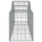 vidaXL Oblúkový gabionový kôš 200x50x60/80 cm pozinkované železo – Obrázok 4