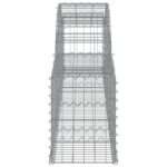 vidaXL Oblúkový gabionový kôš 300x30x40/60 cm pozinkované železo – Obrázok 4