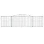 vidaXL Oblúkový gabionový kôš 400x50x100/120 cm pozinkované železo – Obrázok 3