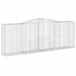 vidaXL Oblúkový gabionový kôš 400x50x140/160 cm pozinkované železo – Obrázok 2