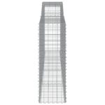 vidaXL Oblúkový gabionový kôš 400x50x140/160 cm pozinkované železo – Obrázok 4