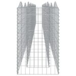 vidaXL Zaoblený gabiónový záhon 800x50x100 cm, pozinkované železo – Obrázok 4