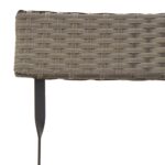 vidaXL Skladacie bistro stoličky 4 ks sivé polyratan a oceľ – Obrázok 8