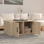 vidaXL Konferenčný stolík dub sonoma 80x50x36 cm spracované drevo – Obrázok 3