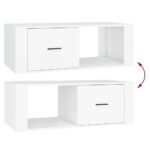 vidaXL Konferenčný stolík biely 100x50,5x35 cm spracované drevo – Obrázok 9