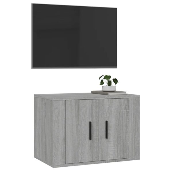 vidaXL Nástenná TV skrinka sivá sonoma 57x34,5x40 cm – Obrázok 4