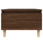vidaXL Bočný stolík hnedý dub 50x46x35 cm spracované drevo – Obrázok 6