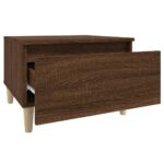 vidaXL Bočný stolík hnedý dub 50x46x35 cm spracované drevo – Obrázok 7