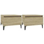 vidaXL Bočné stolíky 2 ks dub sonoma 50x46x35 spracované drevo – Obrázok 2