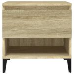 vidaXL Bočný stolík dub sonoma 50x46x50 cm spracované drevo – Obrázok 6