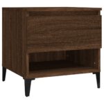 vidaXL Bočné stolíky 2 ks hnedý dub 50x46x50 spracované drevo – Obrázok 6