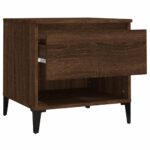 vidaXL Bočné stolíky 2 ks hnedý dub 50x46x50 spracované drevo – Obrázok 8