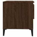 vidaXL Bočné stolíky 2 ks hnedý dub 50x46x50 spracované drevo – Obrázok 9