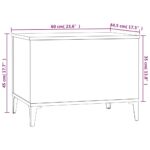 vidaXL Konferenčný stolík dymový dub 60x44,5x45 cm spracované drevo – Obrázok 10