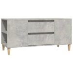 vidaXL TV skrinka betónovosivá 102x44,5x50 cm spracované drevo – Obrázok 2