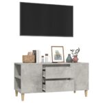 vidaXL TV skrinka betónovosivá 102x44,5x50 cm spracované drevo – Obrázok 5