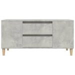 vidaXL TV skrinka betónovosivá 102x44,5x50 cm spracované drevo – Obrázok 7
