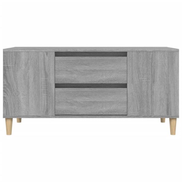 vidaXL TV skrinka sivý dub sonoma 102x44,5x50 cm spracované drevo – Obrázok 7
